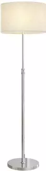 HomCom Stehlampe E27 mit Leinenschirm, h&ouml;henverstellbar, dimmbar