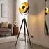 Globo BOWY LED-Stehleuchte, höhenverstellbar, schwarz, 152cm