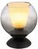 Globo BARRY LED-Tischleuchte, Glas, schwarz, Rauchoptik, H 19cm