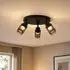 V-TAC LED-Deckenleuchte 3x6W schwarz, Spots verstellbar, 46cm