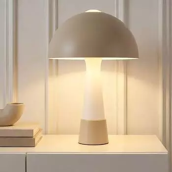 Globo LED Pilzleuchte Tischlampe, sand, 36,5cm