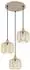 Globo LED-Hängeleuchte 3-flammig, Metall beige, Ø44cm