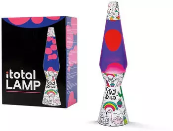 itotal Magma glitter lava lamp with unicorn design multicoloured