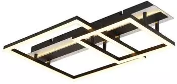 Globo ESTRADA LED-Deckenleuchte, schwarz matt, 56cm, 30W (ESTRADA)