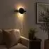 Globo Jasper LED-Wandleuchte schwarz matt, verstellbar, 28cm (78417S)