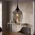 Globo LED-Pendelleuchte Glas verchromt H 120cm