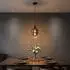 Globo LED-Pendelleuchte Glas verchromt H 120cm