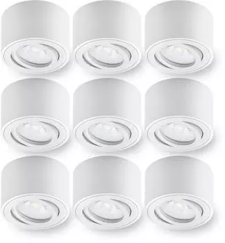 Oktaplex Lile Aufbaustrahler Aluminium wei&szlig;, dimmbar, 4,9W, 4000K (Lile)