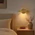 Globo Jasper LED-Wandleuchte, messing matt, Spot verstellbar, H 28cm