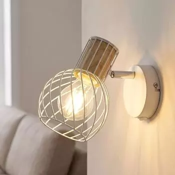 Globo LED-Wandleuchte schwenkbar, wei&szlig;, Metall (H 16,5cm)
