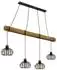 Globo Caldwell LED-Pendelleuchte, schwarz, 4-flammig, höhenverstellbar, H 150cm