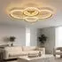 Globo LED-Deckenleuchte, Ringe verstellbar, sandfarben, 85,5cm