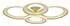 Globo LED-Deckenleuchte, Ringe verstellbar, sandfarben, 85,5cm