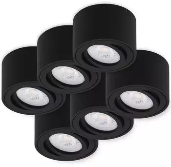 Oktaplex Lile LED-Aufbaustrahler Aluminium schwarz dimmbar 4,9W 4000K (Lile)