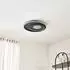 Lindby Inessa LED-Deckenlampe Ø51cm, schwarz, CCT, dimmbar (10041720)