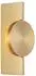 Globo JASPER LED-Wandleuchte, verstellbarer Spot, messingfarben, H 20cm