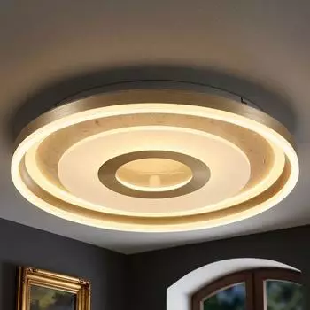 Globo CARDENAS LED-Deckenleuchte, Glas, champagnerfarben matt, &Oslash;40cm