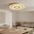 Globo CARDENAS LED-Deckenleuchte, Glas, champagnerfarben matt, Ø40cm