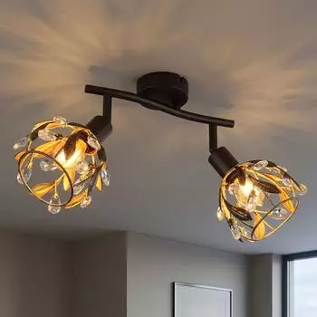 Globo MIKA LED-Deckenleuchte schwenkbar, Metall, schwarz (MIKA)