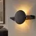 Globo Jasper LED-Wandleuchte, schwarz matt, verstellbar, 20cm