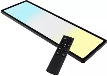Luxula LED Aufbaupanel mit Fernbedienung, schwarz (LX-5820-CCT-SW)