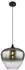 Globo LED-Pendelleuchte Rauchglas, schwarz, Metall, H 120cm