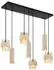 Globo LED-Pendelleuchte höhenverstellbar, schwarz, H 130cm
