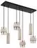 Globo LED-Pendelleuchte höhenverstellbar, schwarz, H 130cm