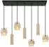 Globo LED-Pendelleuchte höhenverstellbar, schwarz, H 130cm