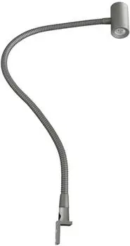 Kalb LED Bettleuchte 3W warmwei&szlig;, silbergrau