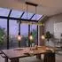 Globo GREGOR LED-Pendelleuchte, höhenverstellbar, Holz, braun, H 120cm