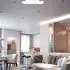 V-TAC LED-Deckenleuchte dimmbar, weiß, Eisen, 46cm, Fernbedienung, CCT