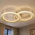 Globo LED-Deckenleuchte Metall sandfarben, schwenkbare Ringe, 52,5cm