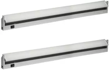 Oktaplex Rota LED-Unterbauleuchte 2er-Set, Aluminium, schwenkbar, 91cm, 4000K (2x17017.4K)