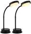 Globo LED-Tischleuchte mit Touchdimmer, schwarz, 38cm, 2er-Set