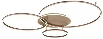 Globo LED-Deckenleuchte dimmbar, champagner, Metall, 127cm