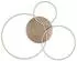 Globo LED-Deckenleuchte dimmbar, champagner, Metall, 127cm