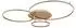 Globo LED-Deckenleuchte dimmbar, champagner, Metall, 127cm