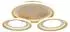 Globo LED-Deckenleuchte schwenkbare Ringe, Metall sand, 62,5cm