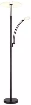 Globo LED-Stehlampe mit Lesearm, Touch-Dimmer, CCT, schwarz, 183cm