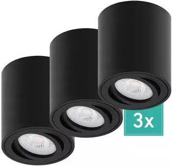 Oktaplex Lile M LED-Deckenspot Aluminium schwarz, schwenkbar, 4000K (Lile M)