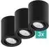 Oktaplex Lile M LED-Deckenspot Aluminium schwarz, schwenkbar, 4000K (Lile M)
