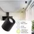 Oktaplex Lile M LED-Deckenspot Aluminium schwarz, schwenkbar, 4000K (Lile M)