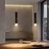 Globo LED-Hängeleuchte schwarz, Akku, Touchdimmer, 2-flammig, H 120cm
