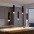 Globo LED-Hängeleuchte schwarz, Akku, Touchdimmer, 2-flammig, H 120cm