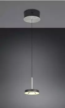Trio LED-Pendelleuchte Guano 15,5 x 200 cm grau