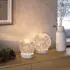 Sompex LED-Dekoleuchte Glamor Bauble Ø15 cm weiß