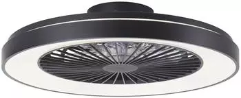 Brilliant LED Deckenleuchte mit Ventilator Mazzaro &Oslash; 58 cm 55 W schwarz (G93870/06)