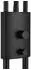 Globo LED-Stehleuchte dimmbar, Lesearm und Fluter verstellbar, schwarz matt, H 180cm