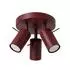 Sollux LED Deckenleuchte Tuba Ring 3x GU10 braun